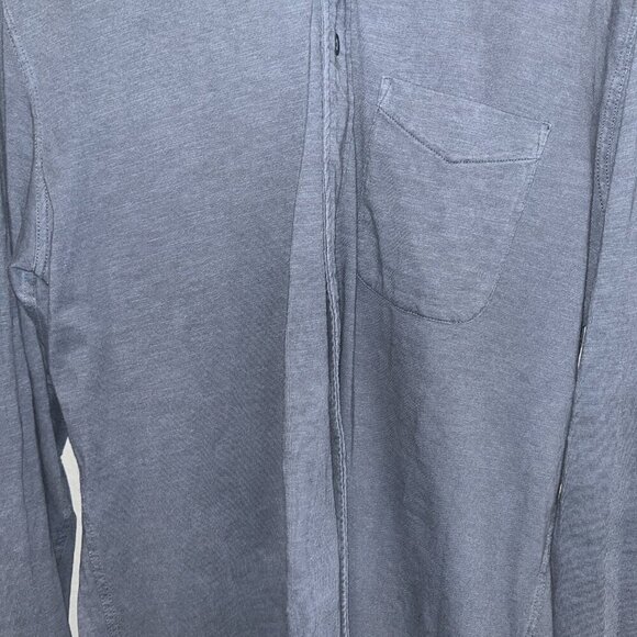 FAHERTY SUNWASHED KNIT SEASONS Single Pocket Shirt Organic Cotton Men's L Tall - Picture 3 of 13